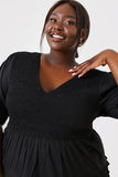 Shirred Smock Dress