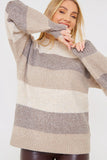 Recycled Stripe Tonal Knitted Jumper