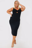 Rib Bodycon Midi Dress