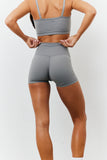 Soft Touch Cross Over Waist Cycling Shorts