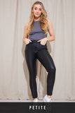 Coated Adjustable Skinny Jeans