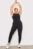Built-In Bra Racer Neck Sleeveless Sculpt and Control Unitard