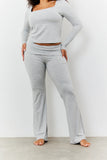Sculpting Fold Over Waistband Flare Leg Trouser