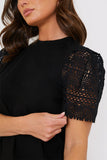 Crochet Sleeve T-Shirt
