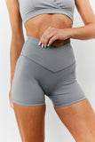 Soft Touch Cross Over Waist Cycling Shorts
