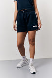 Navy 90's Fits Slogan Side Stripe Co-Ord Shorts