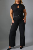 Key Hole Front Jumpsuit