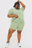 RIBBED CYCLING SHORTS