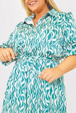 Belted Midi Shirt Dress