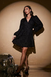 Jaquard Wrap Smock Dress