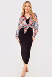 Twist Bust Midi Dress