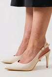 Pointed Toe Slingback Heel
