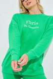 Paris Embroidered Sweatshirt