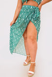 Printed Chiffon Wrap Maxi Sarong