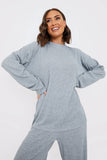 Ribbed Longsleeve Co Ord Top