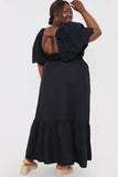 Broderie Trim Shift Mini Dress