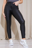 Coated Adjustable Skinny Jeans
