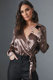 Shimmer Wrap Bodysuit