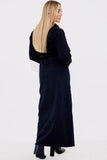 Long Sleeve Denim Maxi Dress