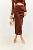 Acetate Slinky Wrap Co-Ord Skirt