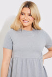 Short Sleeve Mini Smock Dress
