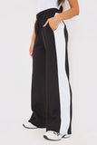 Stripe Wide Leg Trousers