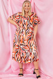 Belted Wrap Midi Dress
