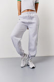 Grey Marl Fits Side Stripe Cuffed Co-Ord Jogger