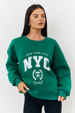 NYC Printed Varsity Sweatshirt
