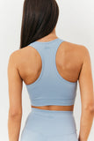 Soft Touch Cross over Band Detail Medium Support Sports Bra