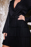 Blazer Dress With Pleated Skirt
