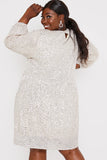 Sequin Smock Mini Dress