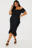 Sweetheart Neck Skater Dress With Pockets
