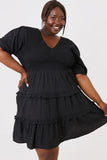 Shirred Smock Dress