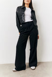Black Tailored Wide Leg Trouser