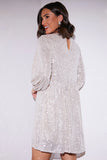 Sequin Smock Mini Dress