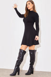Leather Look Knee High Boots