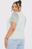 Crochet Sleeve T-Shirt