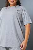 Active' Circle Slogan T-Shirt