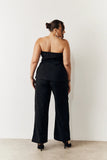Black Tailored Wide Leg Trouser