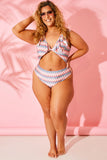 Multi Zig Zag Ruffle Swimsuit