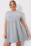 Short Sleeve Mini Smock Dress