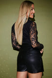Leather Look Skort