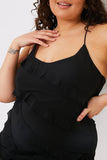 Frill Strappy Shift Dress