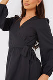 Wrap Waist Midi Dress