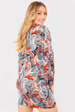 Satin Ruched Mini Dress