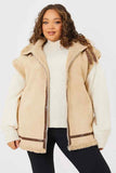 Shearling Sleeveless Aviator Gilet