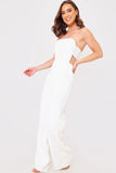 Mesh Insert Button Detail Jumpsuit