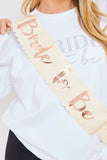 Bride to Be Sash
