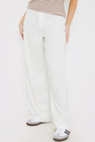 Linen Look Wide Leg Trousers